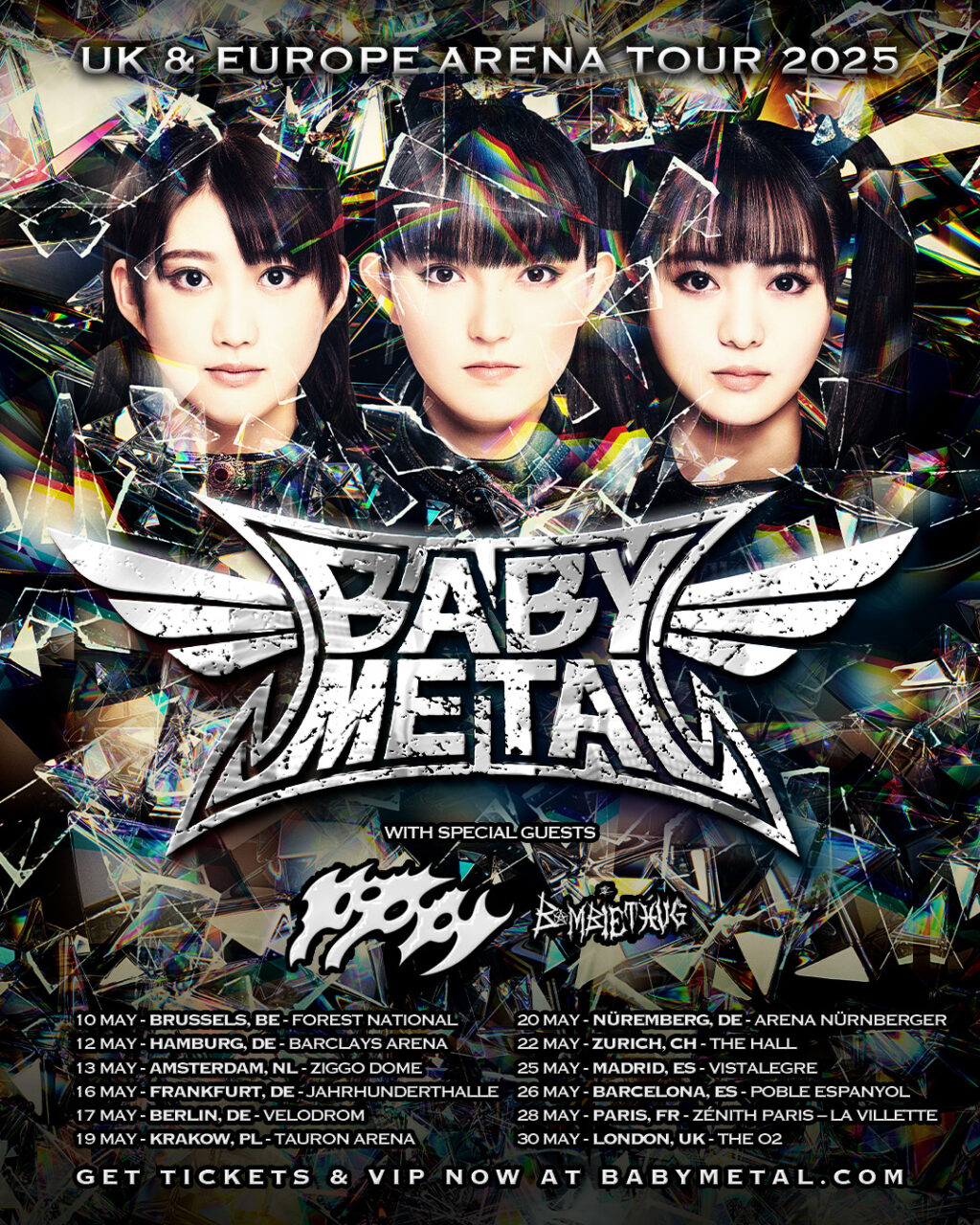 Affiche tournée Babymetal